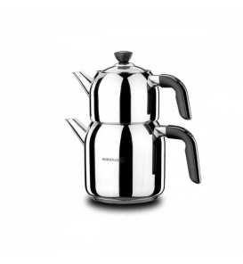 KORKMAZ Çaydanlık Korkmaz A078-01 Kappa Çaydanlık Siyah