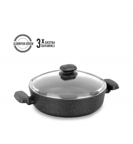 KORKMAZ Tencere Setleri Korkmaz A1344 Ornella Kısa Tencere 26X7