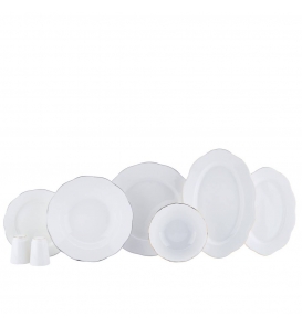 KORKMAZ Yemek Takımı Korkmaz A8329 Rosa Coll. 55 Parça Yemek Takımı Gold