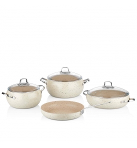 KORKMAZ Tencere Setleri Korkmaz A2656 Mondea 7 Parça Tencere Seti