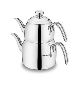 KORKMAZ Çaydanlık Korkmaz A058 Droppa Mega Çaydanlık Takımı