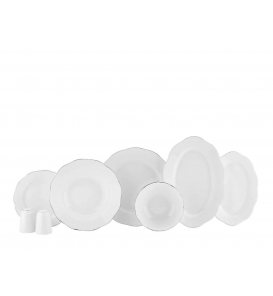 KORKMAZ Yemek Takımı Korkmaz A8330 Rosegold 55 Parça Yemek Takımı Platin