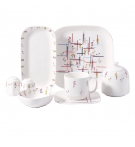 KORKMAZ Kahvaltı Takımı Korkmaz A8691 Kappa Coll 28 Parça Kahvaltı Takımı