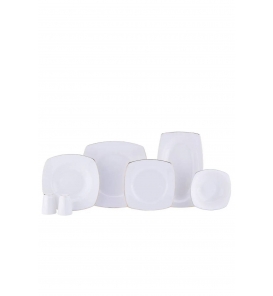 KORKMAZ Yemek Takımı Korkmaz A8331 Serra Coll. 55 Parça Yemek Takımı Gold