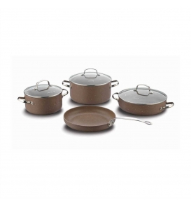 KORKMAZ Tencere Setleri Korkmaz A1287 Browni Plus 7 Parça Tencere Seti
