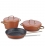 KORKMAZ Tencere Setleri Korkmaz A2607-1 Vintage Taba 5 Parça Tencere Seti