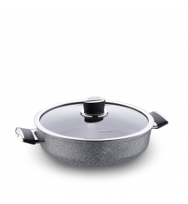 KORKMAZ Tencere Ve Tava Korkmaz A3907 Palma Kısa Tencere 28X7,50