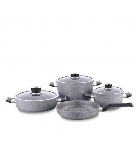 KORKMAZ Tencere Setleri Korkmaz A3919 Palma Tencere Seti 7 Parça