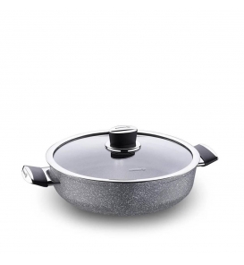 KORKMAZ Tencere Ve Tava Korkmaz A3905 Palma Kısa Tencere 24X6,50