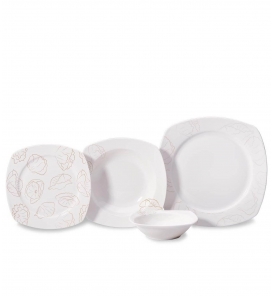 KORKMAZ Yemek Takımı Korkmaz A8131 Mona Coll. 60 Parça Yermek Takımı Kare