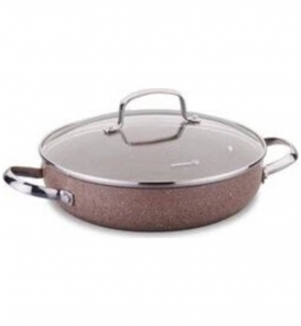 KORKMAZ Tencere Setleri Korkmaz A2910 Browni Kısa Tencere 28X6,5