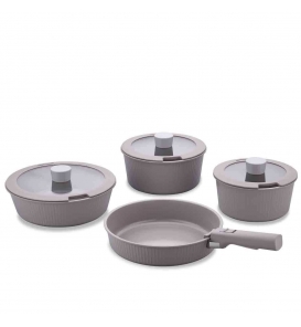 KORKMAZ Tencere Setleri Korkmaz A2800 Pratika Tencere Seti 8 Parça