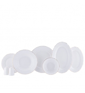 KORKMAZ Yemek Takımı Korkmaz A8333 Vinta Coll. 55 Parça Yemek Takımı Altın