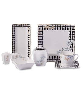 KORKMAZ Kahvaltı Takımı Korkmaz A8573 Link Coll. 28 Parça Kahvaltı Takımı