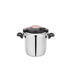 SCHAFER Tencere Ve Tava Schafer Cooky Düdüklü Tencere 7 Litre Siyah/Rosegold