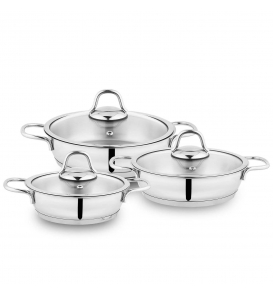 SCHAFER Tencere Setleri Schafer Eva 6 Parça Çelik Sahan Seti