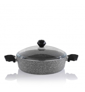 SCHAFER Tencere Ve Tava Schafer Cory Gri 28 Cm Basık Tencere