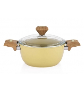 SCHAFER Tencere Ve Tava Schafer Fiesta Seramik Yeşil 20 Cm Derin Tava