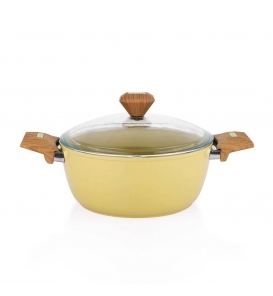 SCHAFER Tencere Ve Tava Schafer Fiesta Seramik Yeşil 24 Cm Derin Tencere