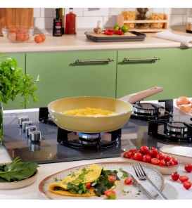 SCHAFER Tencere Ve Tava Schafer Fiesta Seramik Yeşil 24 Cm Tava