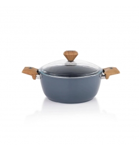 SCHAFER Tencere Ve Tava Schafer Fiesta Seramik Siyah 24 Cm Derin Tencere