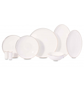 KORKMAZ Yemek Takımı Korkmaz A8137 Hanedan Coll. 60 Parça Yemek Takımı