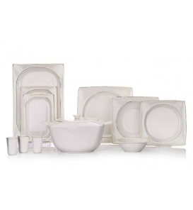SCHAFER Yemek Takımı Schafer Glamor Pure Gold 60 Parça Yemek Takımı