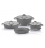 SCHAFER Tencere Setleri Schafer Millard Gri Tencere Seti 7 Parça