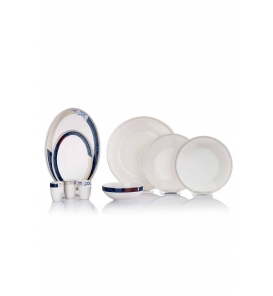 SCHAFER Yemek Takımı Schafer Adel Motif Platin 56 Parça Yemek Takımı