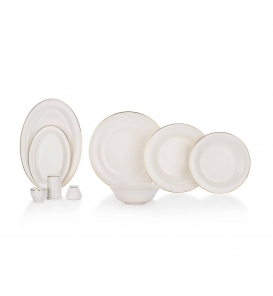 SCHAFER Yemek Takımı Schafer Lumina Gold 56 Parça Yemek Takımı