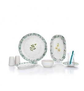 SCHAFER Kahvaltı Takımı Schafer Charlotte Yeşil Kahvaltı Takımı 32 Parça
