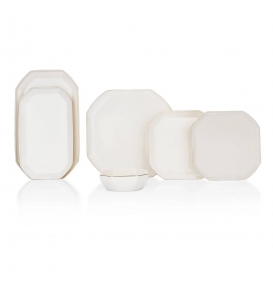 SCHAFER Yemek Takımı Schafer Graceful Gold Gld01 56 Parça Yemek Takımı