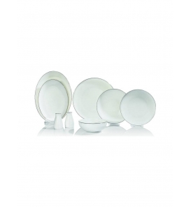 SCHAFER Yemek Takımı Schafer Jolly Platin 56 Parça Yemek Takımı