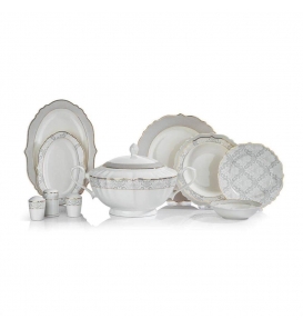 SCHAFER Yemek Takımı Schafer Selina Altın 02 60 Parça Yemek Takımı