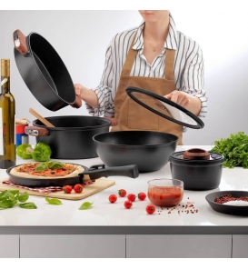 SCHAFER Tencere Setleri Schafer Matrix Döküm Tencere Seti 8 Parça