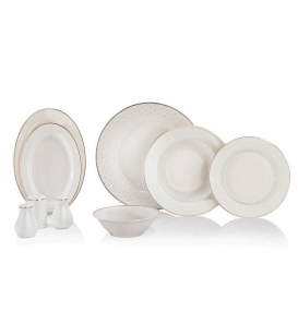 SCHAFER Yemek Takımı Schafer Mila Altın01 56 Parça Yemek Takımı