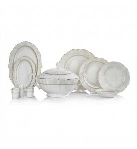 SCHAFER Yemek Takımı Schafer Selina Altın 03 60 Parça Yemek Takımı