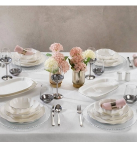 SCHAFER Yemek Takımı Schafer Lina Plt01 56 Parça Yemek Takımı