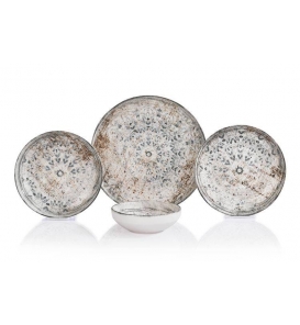 SCHAFER Yemek Takımı Schafer Vita Yeşil Yemek Takımı 24 Parça