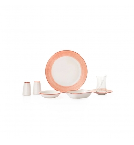 SCHAFER Kahvaltı Takımı Schafer Vivian Kırmızı Kahvaltı Takımı 32 Parça