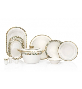 SCHAFER Yemek Takımı Schafer Tılsım Jade Yeşil Yemek Takımı 60 Parça