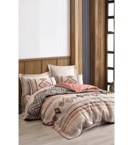 Cotton Box Ethnic Felix Kiremit Çift Kişilik Nevresim Takımı