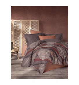Cotton Box Modern Fluss Tarçın Çift Kişilik Nevresim Takımı