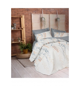 Cotton Box Modeline Hiedra İndigo Çift Kişlik Nevresim Tk.