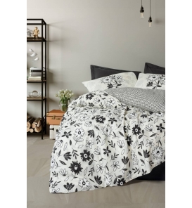 Cotton Box Meresa Siyah Çift Kişilik Nevresim Takımı