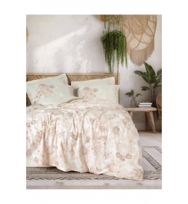 Cotton Box Dual Vestige Bej Çift Kişilik Nevresim Takımı