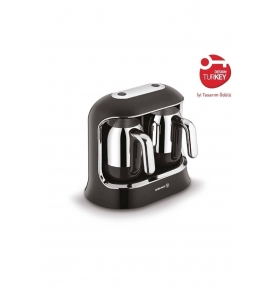 KORKMAZ Fırsat Ürünleri Korkmaz A861-01 Kahvekolik Twin Kahve Makinesi Siyah