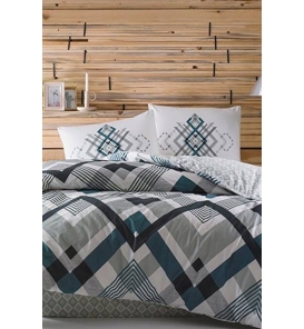 Taç Optima Petrol Tek Kişilik Nevresim Takımı