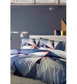 Taç Duncan Lacivert Tek Kişilik Nevresim Takımı