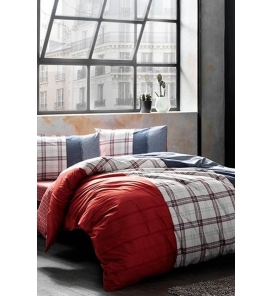 Taç Cloud Kırmızı Queen Size Nevresim Takımı